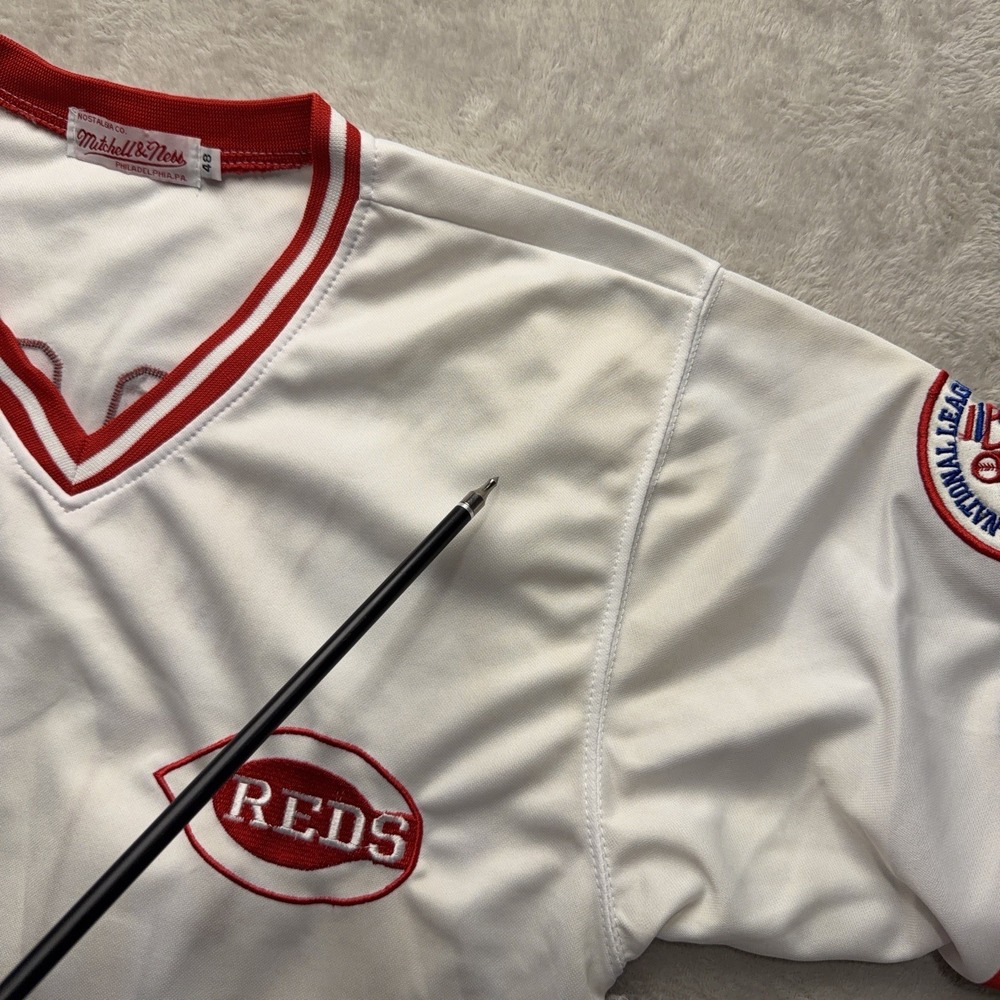 Cincinnati Reds Pete Rose #14 1976 Vintage Style MLB Baseball Jersey Mens 48 - Picture 11 of 16
